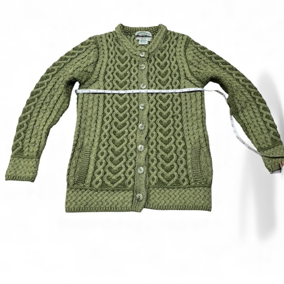 Aran Crafts 100% Merino Wool Cable Knit Sweater – Size S (Made in Ireland) - Picture 2 of 4